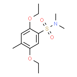 ChemSpider 2D Image | 2,5-Diethoxy-N,N,4-trimethylbenzenesulfonamide | C13H21NO4S