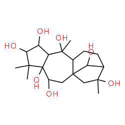 ChemSpider 2D Image | Grayanotoxane-2,3,5,6,10,14,16-heptol | C20H34O7