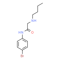 ChemSpider 2D Image | N-(4-Bromophenyl)-N~2~-butylglycinamide | C12H17BrN2O