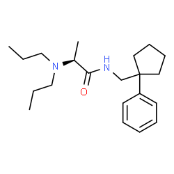 ChemSpider 2D Image | N-[(1-Phenylcyclopentyl)methyl]-N~2~,N~2~-dipropyl-L-alaninamide | C21H34N2O