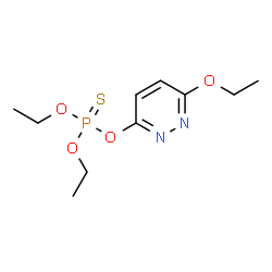 ChemSpider 2D Image | O-(6-Ethoxy-3-pyridazinyl) O,O-diethyl phosphorothioate | C10H17N2O4PS