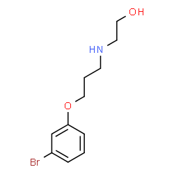 ChemSpider 2D Image | 2-{[3-(3-Bromophenoxy)propyl]amino}ethanol | C11H16BrNO2