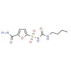ChemSpider 2D Image | 5-[(Butylcarbamoyl)sulfamoyl]-2-furamide | C10H15N3O5S