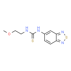 ChemSpider 2D Image | 1-(2,1,3-Benzothiadiazol-5-yl)-3-(2-methoxyethyl)thiourea | C10H12N4OS2