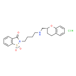 ChemSpider 2D Image | Repinotan hydrochloride | C21H25ClN2O4S