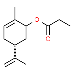 ChemSpider 2D Image | (5R)-5-Isopropenyl-2-methyl-2-cyclohexen-1-yl propionate | C13H20O2