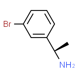 ChemSpider 2D Image | (R)-1-(3-Bromophenyl)ethylamine | C8H10BrN