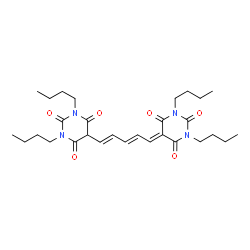 ChemSpider 2D Image | 5,5'-[(1E,3E)-1,3-Pentadien-1-yl-5-ylidene]bis(1,3-dibutyl-2,4,6(1H,3H,5H)-pyrimidinetrione) | C29H42N4O6