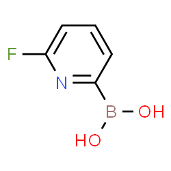 ChemSpider 2D Image | 6-Fluoropyridine-2-boronic acid | C5H5BFNO2