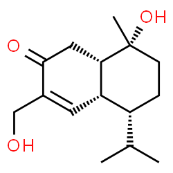 ChemSpider 2D Image | 10,15-dihydroxyamorph-4-en-3-one | C15H24O3