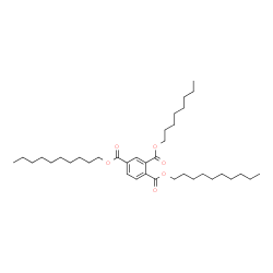 ChemSpider 2D Image | 1,4-Didecyl 2-octyl 1,2,4-benzenetricarboxylate | C37H62O6