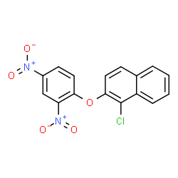 ChemSpider 2D Image | 1-Chloro-2-(2,4-dinitrophenoxy)naphthalene | C16H9ClN2O5