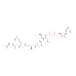 ChemSpider 2D Image | UDP-N-acetylmuramoyl-L-alanyl-gamma-D-glutamyl-meso-2,6-diaminopimeloyl-D-alanyl-D-alanine | C41H65N9O28P2
