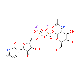 ChemSpider 2D Image | UDPAG | C17H25N3Na2O17P2