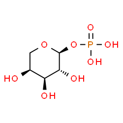 ChemSpider 2D Image | alpha-L-Arabinose 1-phosphate | C5H11O8P