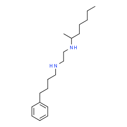 ChemSpider 2D Image | N-(2-Heptanyl)-N'-(4-phenylbutyl)-1,2-ethanediamine | C19H34N2
