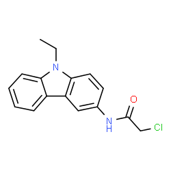 ChemSpider 2D Image | 2-Chloro-N-(9-ethyl-9H-carbazol-3-yl)acetamide | C16H15ClN2O