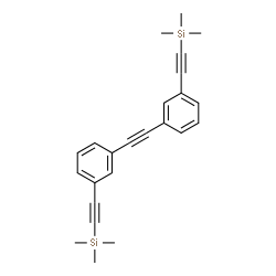 ChemSpider 2D Image | [1,2-Ethynediylbis(3,1-phenylene-2,1-ethynediyl)]bis(trimethylsilane) | C24H26Si2