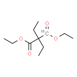 ChemSpider 2D Image | Diethyl diethyl(1-~11~C)propanedioate | C1011CH20O4