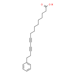 ChemSpider 2D Image | 15-Phenyl-10,12-pentadecadiynoic acid | C21H26O2
