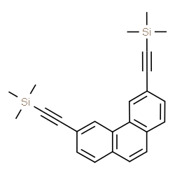 ChemSpider 2D Image | (3,6-Phenanthrenediyldi-2,1-ethynediyl)bis(trimethylsilane) | C24H26Si2