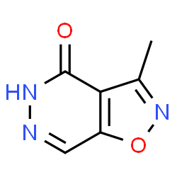 ChemSpider 2D Image | 3-Methyl[1,2]oxazolo[4,5-d]pyridazin-4(5H)-one | C6H5N3O2