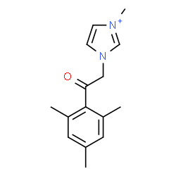 ChemSpider 2D Image | 1-(2-Mesityl-2-oxoethyl)-3-methyl-1H-imidazol-3-ium | C15H19N2O