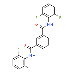 ChemSpider 2D Image | N,N'-Bis(2,6-difluorophenyl)isophthalamide | C20H12F4N2O2