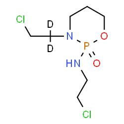ChemSpider 2D Image | N-(2-Chloroethyl)-3-[2-chloro(1,1-~2~H_2_)ethyl]-1,3,2-oxazaphosphinan-2-amine 2-oxide | C7H13D2Cl2N2O2P