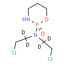 ChemSpider 2D Image | N,N-Bis[2-chloro(1,1-~2~H_2_)ethyl]-1,3,2-oxazaphosphinan-2-amine 2-oxide | C7H11D4Cl2N2O2P