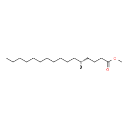 ChemSpider 2D Image | Methyl (5R)-(5-~2~H_1_)hexadecanoate | C17H33DO2