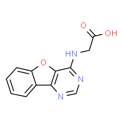 ChemSpider 2D Image | N-[1]Benzofuro[3,2-d]pyrimidin-4-ylglycine | C12H9N3O3