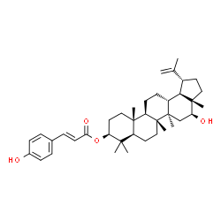 ChemSpider 2D Image | (3beta,16beta)-16-Hydroxylup-20(29)-en-3-yl (2E)-3-(4-hydroxyphenyl)acrylate | C39H56O4