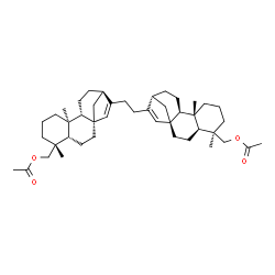 ChemSpider 2D Image | 1,2-Ethanediylbis{[(1S,4S,5R,9S,10S,13R)-5,9-dimethyltetracyclo[11.2.1.0~1,10~.0~4,9~]hexadec-14-ene-14,5-diyl]methylene} diacetate | C44H66O4