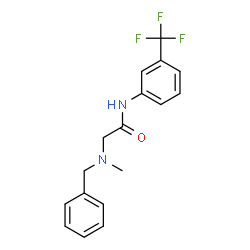 ChemSpider 2D Image | N~2~-Benzyl-N~2~-methyl-N-[3-(trifluoromethyl)phenyl]glycinamide | C17H17F3N2O