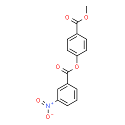 ChemSpider 2D Image | 4-(Methoxycarbonyl)phenyl 3-nitrobenzoate | C15H11NO6