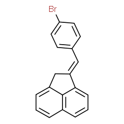 ChemSpider 2D Image | (1E)-1-(4-Bromobenzylidene)-1,2-dihydroacenaphthylene | C19H13Br
