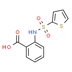 ChemSpider 2D Image | 2-[(2-Thienylsulfonyl)amino]benzoic acid | C11H9NO4S2