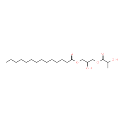 ChemSpider 2D Image | 2-Hydroxy-3-(lactoyloxy)propyl myristate | C20H38O6