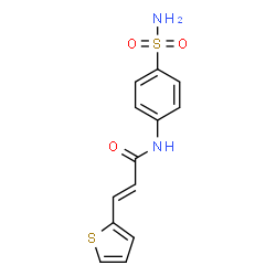 ChemSpider 2D Image | (2E)-N-(4-Sulfamoylphenyl)-3-(2-thienyl)acrylamide | C13H12N2O3S2