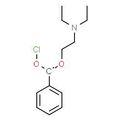 ChemSpider 2D Image | (Chlorooxy)[2-(diethylamino)ethoxy]phenylmethyl | C13H19ClNO2