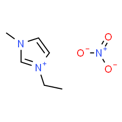 ChemSpider 2D Image | 1-Ethyl-3-methylimidazolium nitrate | C6H11N3O3