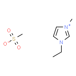 ChemSpider 2D Image | 1-Ethyl-3-methyl-1H-imidazol-3-ium methanesulfonate | C7H14N2O3S
