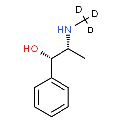 ChemSpider 2D Image | (1S,2R)-2-[(~2~H_3_)Methylamino]-1-phenyl-1-propanol | C10H12D3NO