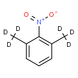ChemSpider 2D Image | 2,6-Dimethyl-d6-nitrobenzene | C8H3D6NO2