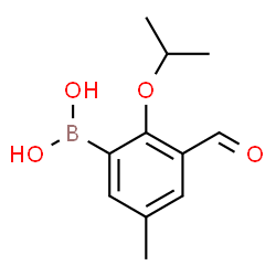 ChemSpider 2D Image | 3-Formyl-2-isopropoxy-5-methylphenylboronic acid | C11H15BO4