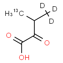 ChemSpider 2D Image | 3-(~13~C)Methyl-2-oxo(4,4,4-~2~H_3_)butanoic acid | C413CH5D3O3
