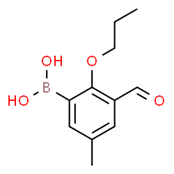 ChemSpider 2D Image | 3-Formyl-5-methyl-2-propoxyphenylboronic acid | C11H15BO4