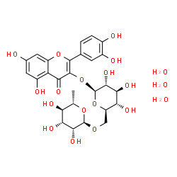 ChemSpider 2D Image | Rutin Trihydrate | C27H36O19