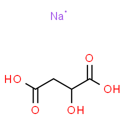 ChemSpider 2D Image | Butanedioic acid, 2-hydroxy-, sodium salt (1:1) | C4H6NaO5